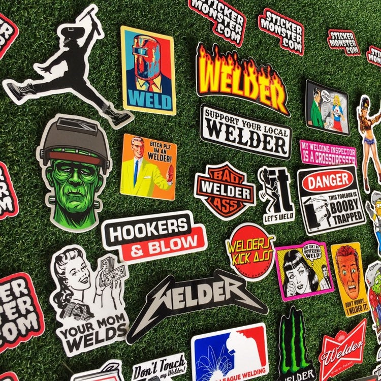 SUPER WELDER 40 Hard Hat Stickers Toolbox Decals Welding Etsy