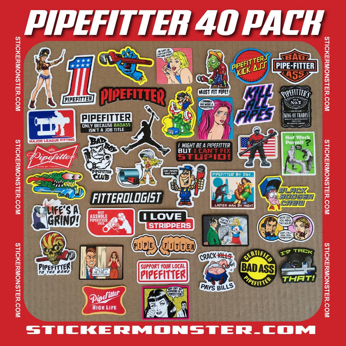 PIPEFITTER Welder Hard Hat Stickers 40 total hardhat Sticker Etsy