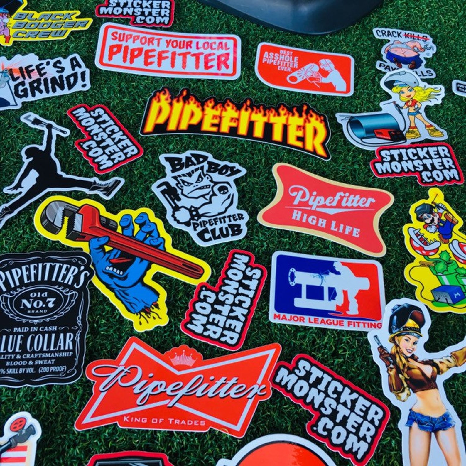 PIPEFITTER Welder Hard Hat Stickers 40 total hardhat Etsy
