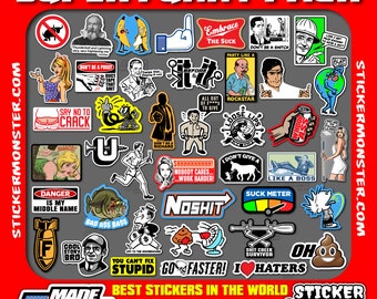 SUPER FUNNY PACK(40+) Hard Hat Stickers Toolbox Decals, Hardhat Sticker, Electrician, Blue Collar, hood, Free Shipping