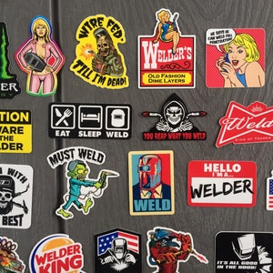 3 Must Weld Zombie Welder Stickers - Hard Hat Vinyl Decals H232 (3 Pack)