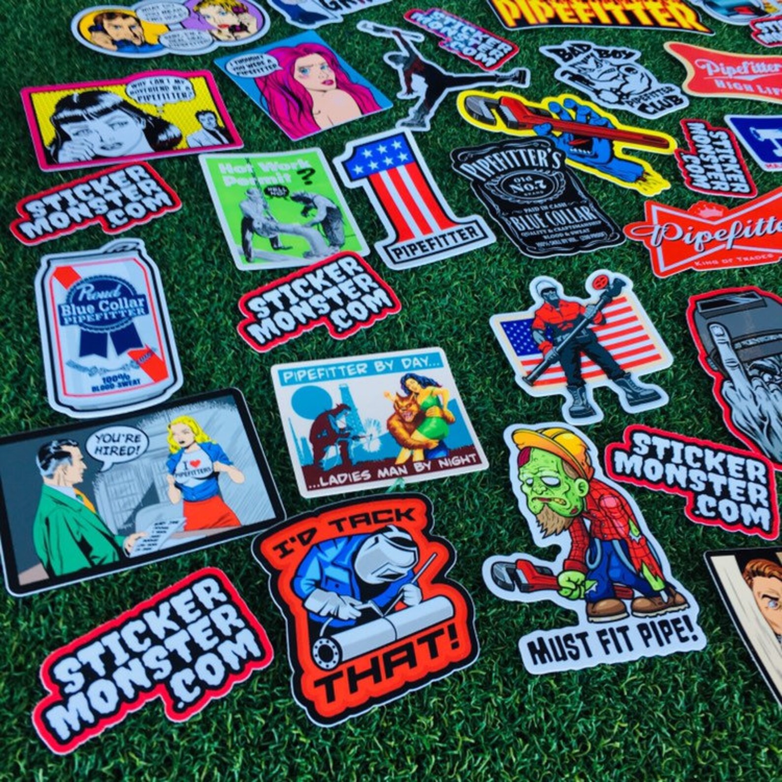 PIPEFITTER Welder Hard Hat Stickers 40 total hardhat Etsy