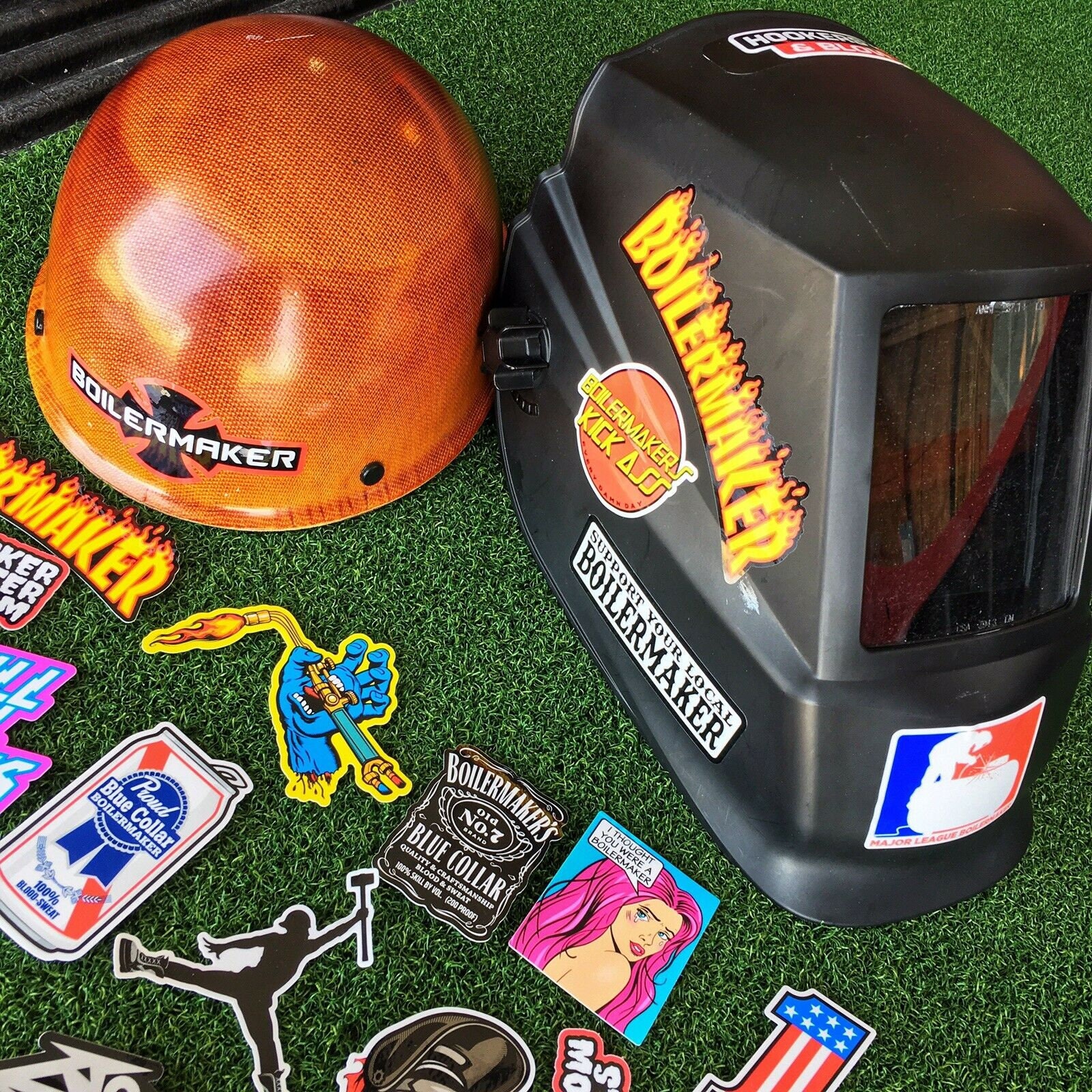 BOILERMAKER Welder Hard Hat Stickers 40 Total Hardhat Etsy Canada