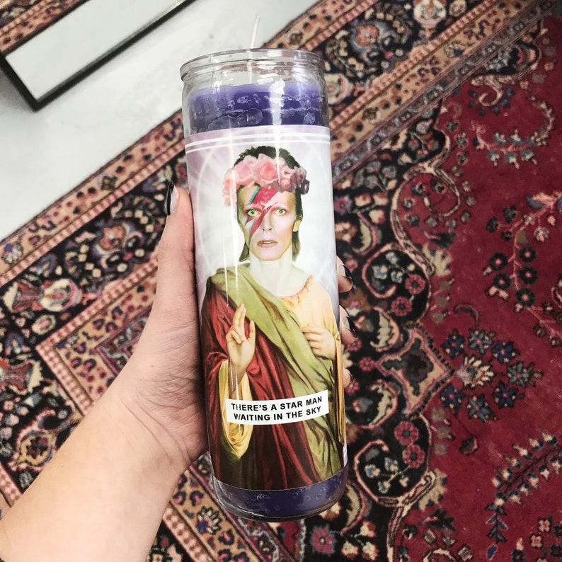 Celebrity Saint Candle Celeb Prayer Candle Etsy