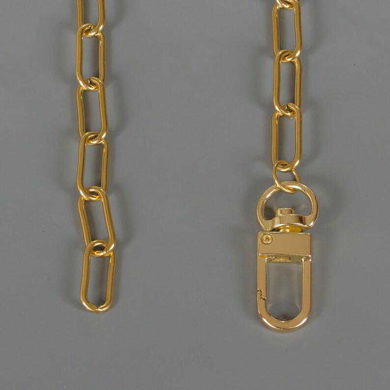 18K Plated Large Paper Clip Necklace. Hypoallergenic Stainless Etsy