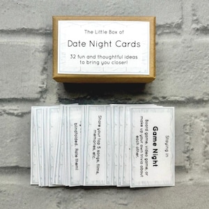 Date Night Cards for Couples | Romantic Gift Box | Fun Date Ideas | Valentines Gift for Him or Her | Couple Wedding Gift | Anniversary Gift