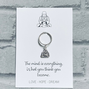 Buddha Keyring: Yoga Bag Charm, Spiritual Gift