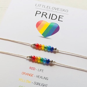 Pride bracelet,pride month,lgbtq jewellery,gay pride,love is love,gay bracelet,subtle pride bracelet,rainbow beaded adjustable bracelet