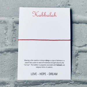 Adjustable Kabbalah Red String Bracelet: Jewish Protection Jewelry
