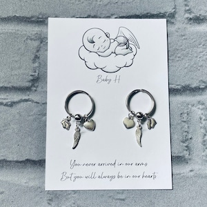 Porte-clés fausse couche, cadeau fausse couche, cadeaux perte de bébé, cadeau perte d'enfant, carte de fausse couche, cadeau du souvenir de bébé, cadeaux de deuil de bébé