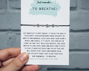 Anxiety Fidget Bracelet - Worry Bead Bracelet - Adjustable Calming Jewellery - Stress Relief Gift