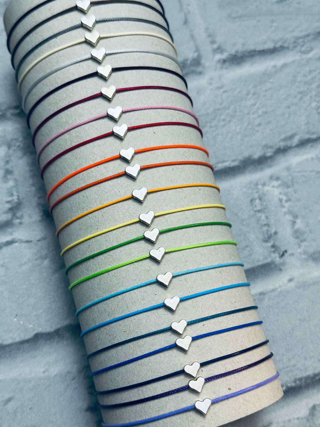 Adjustable String Wish Bracelet, String Anklet, Friendship Bracelet