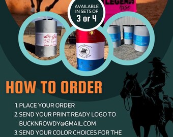 Western Rodeo Decor – Custom Barrel Covers for Ranch Events & Fairgrounds