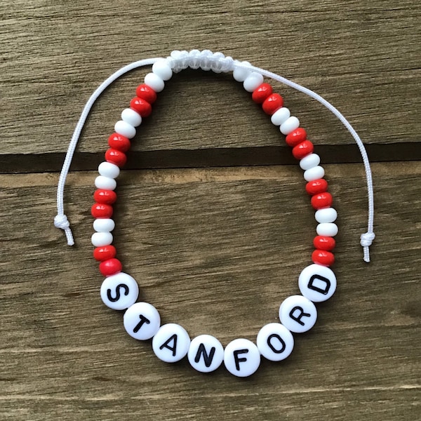 Stanford University Beaded Bracelet | Stanford Graduation Gift