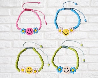 Adjustable Happy Daisy Bracelet | 18 Styles Available