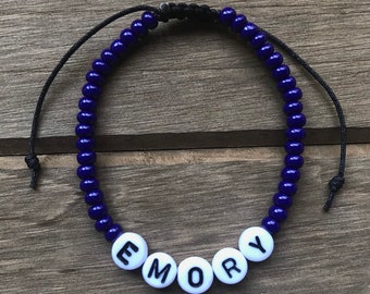 Emory University Beaded Bracelet | Emory Graduation Gift | Atlanta GA