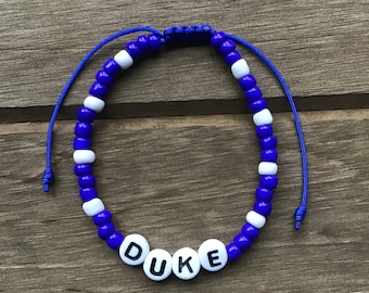 Duke University Beaded Bracelet | Duke Graduation Gift