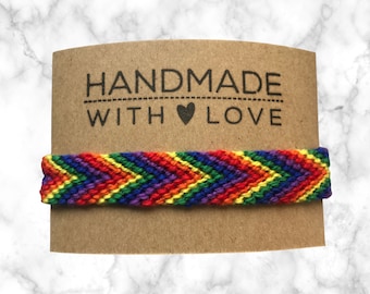 Rainbow Chevron Friendship Bracelet