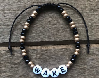 Wake Forest University Beaded Bracelet | Wake Forest Graduation Gift | Winston-Salem NC