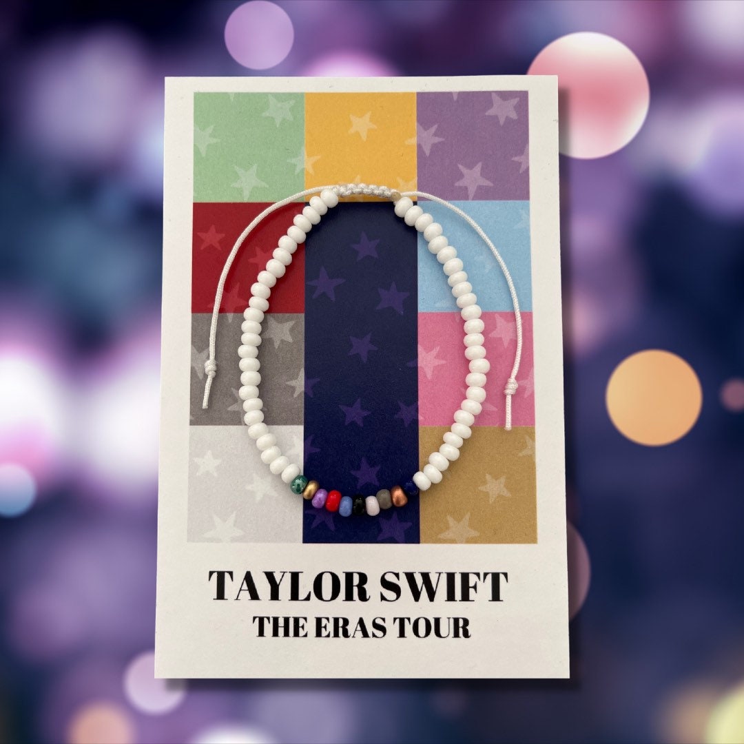 Taylor Swift Eras Charm Adjustable Bejeweled Bracelet Inspired by Midnights  Lover Reputation Folklore Red Jewelry Swiftie Eras Tour Gift