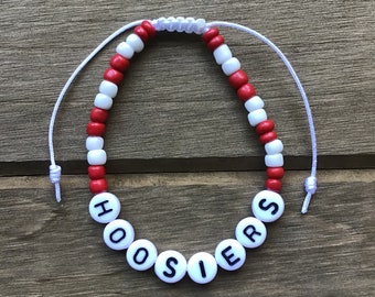 Indiana University Bloomington Beaded Bracelet | Indiana Graduation Gift | Bloomington IN