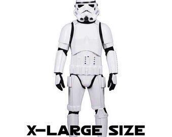 Star Wars Stormtrooper Costume Armor Fully Strapped with Soft Parts - XL EXTENDED SIZE