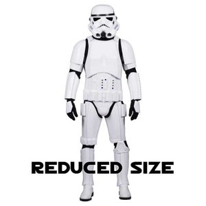 STORMTROOPER COSTUME - Fully Strapped with Soft Parts, Neck Seal, Bodysuit + Gloves - Ready to Wear Stormtrooper Costume - REDUCED Size