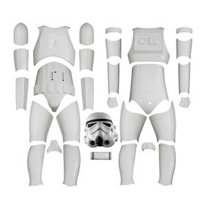 STORMTROOPER ARMOR and HELMET - Helmet Fully Built, Armor Fully Trimmed and Ready to Strap - Kit Version 2