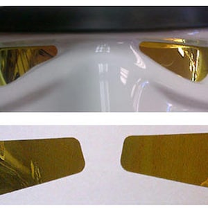 FILM HELMET LENSES - Gold - Can be used with all Cosplay / Star Wars Stormtrooper Helmets