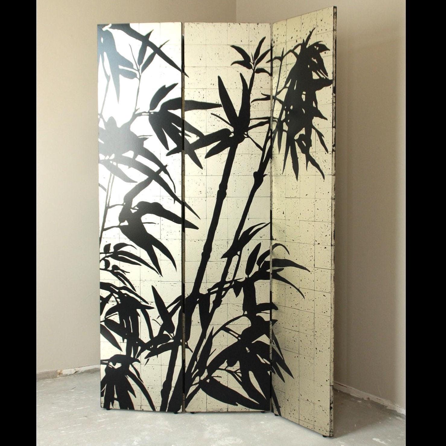 Paravent, Cloison De Séparation, Paravent Pliant, Panneau Séparation En Bambou, Brise-Vue, Séparateur D'espace