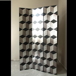 Room Divider, Wooden Room Divider, Paravent, Room Separator, Folding Screen, Privacy Partition,Room Decor Partition, Interior Partition