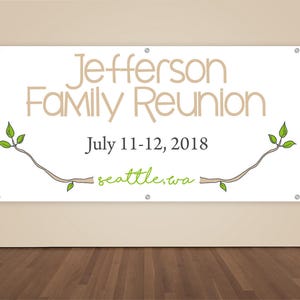 Family Reunion Banner - Family Reunion Photo Backdrop - Family Reunion Banner - Vinyl Sign - Family Tree - Family Sign - Reunion Banner