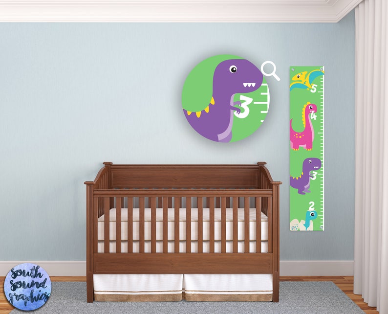 Dinosaur Growth Chart Wall Hanging