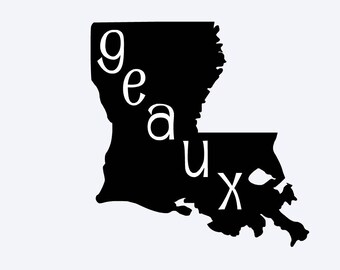 Louisiana outline | Etsy