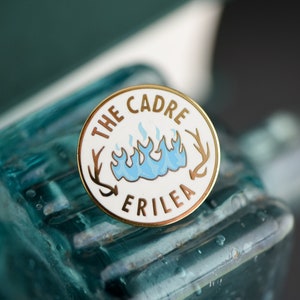 Throne of Glass Cadre membership badge - Aelin Queen of Terrasen hard enamel pin, kingdom of ash, literary, young adult, reader, bookish