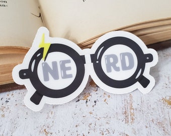 Magic nerd sticker - clear vinyl sticker, HP, wizardry, witchcraft