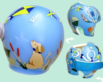 Cranial Band Decals, Puppy Dog Nature Cranial Helmet Decal Stickers Only for Plagiocephaly Helmet, Helmet Not Included