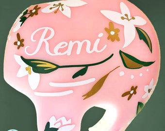 Plagiocephaly Helmet Decals, Floral Starband Cranial Band Decal Stickers for Pink Helmet (Helmet Not Included), Babbleworthy Stickers Only