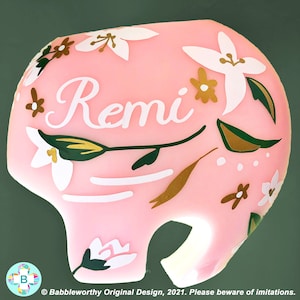 Plagiocephaly Helmet Decals, Floral Starband Cranial Band Decal Stickers for Pink Helmet (Helmet Not Included), Babbleworthy Stickers Only