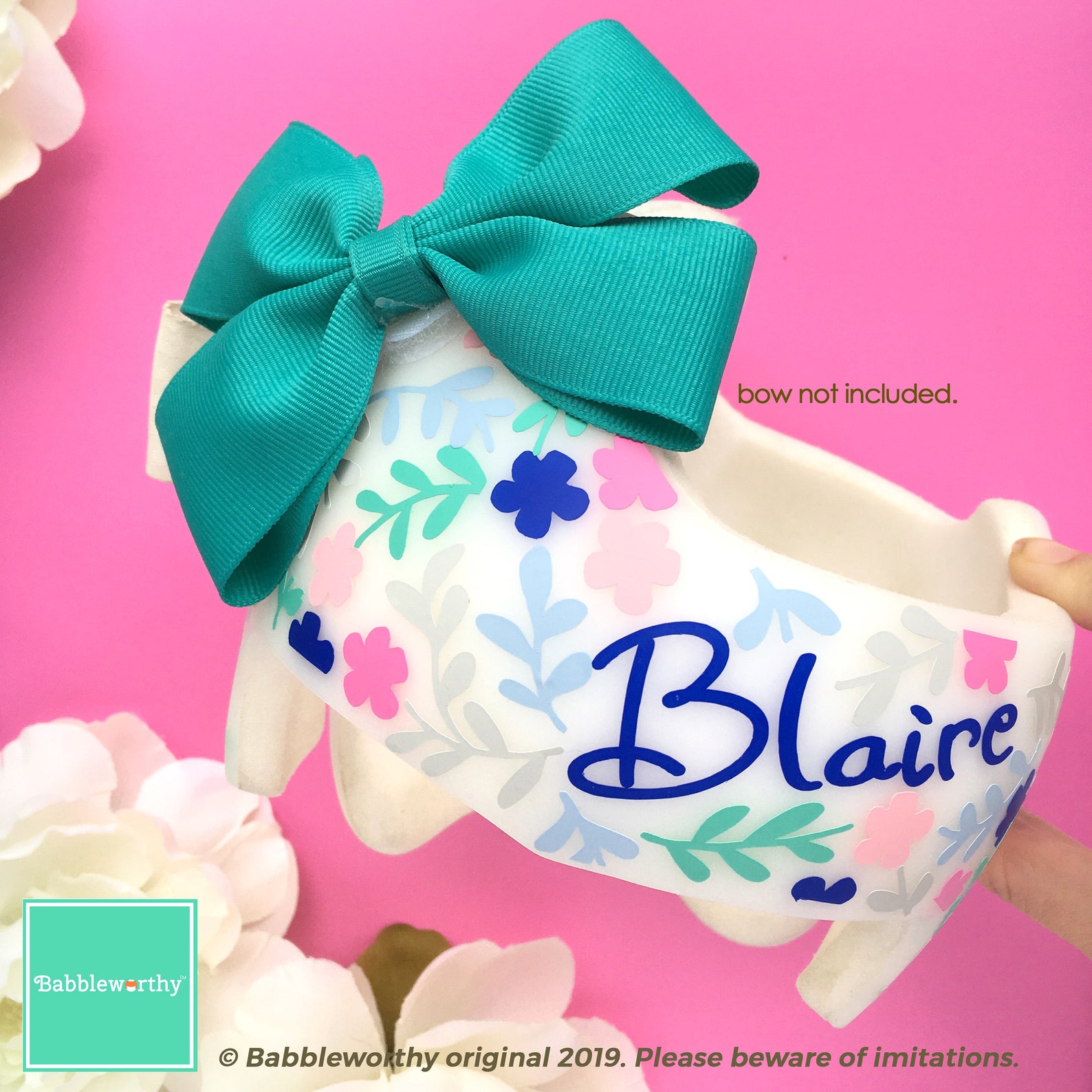 Baby Helmet Decals Multicolor Floral Docband Decals Only Etsy