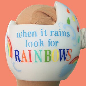 Baby Helmet Decals Stickers, Cranial Band Decals, Doc Band Decal Design, Rainbow Themed for Girl or Boy
