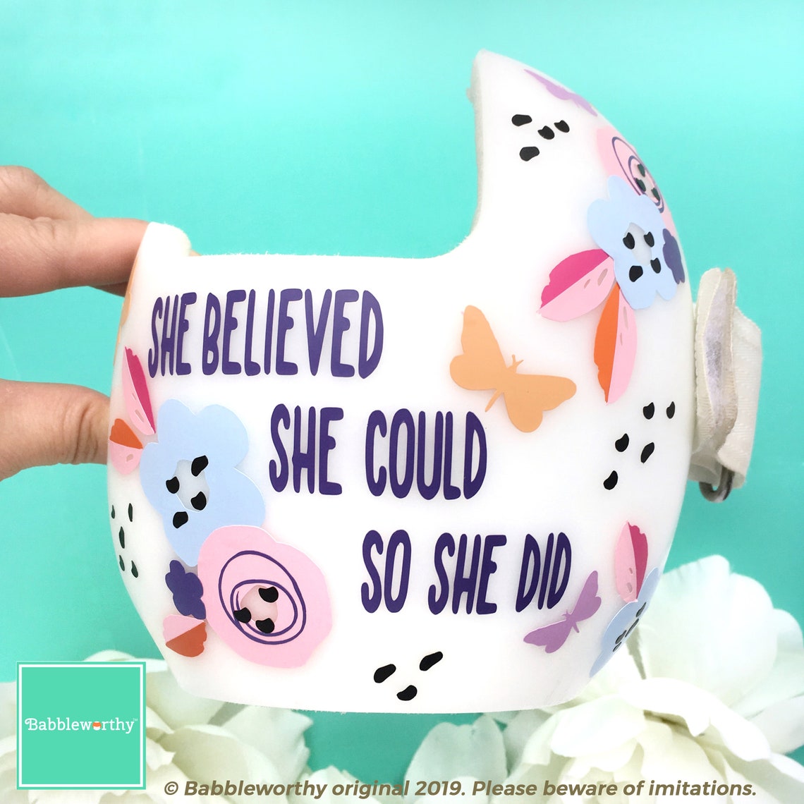 Baby Helmet Decals for Baby Girl Cranial Helmet Decals for Etsy