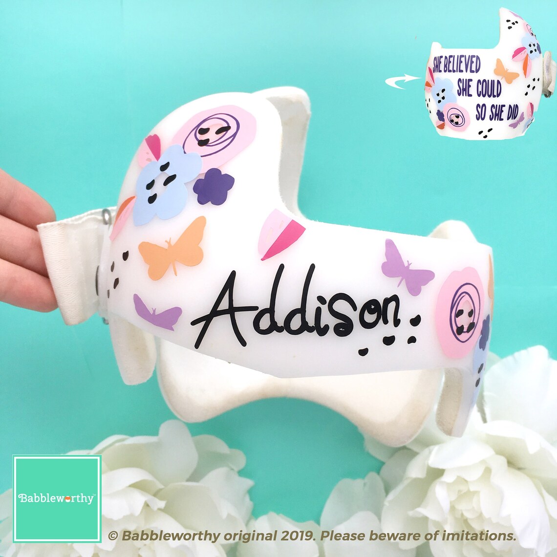 Baby Helmet Decals for Baby Girl Cranial Helmet Decals for Etsy