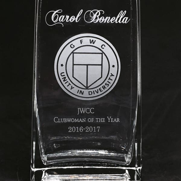 Retirement Crystal Vase Etsy