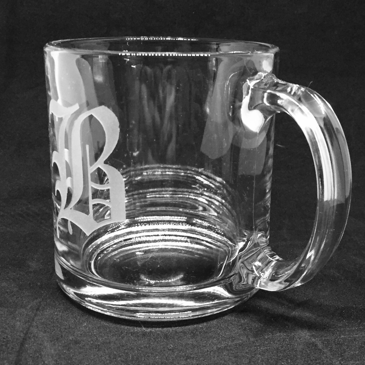 Custom design Glass Coffee Mugs~Set of two – Doolittle Custom Engraving LLC