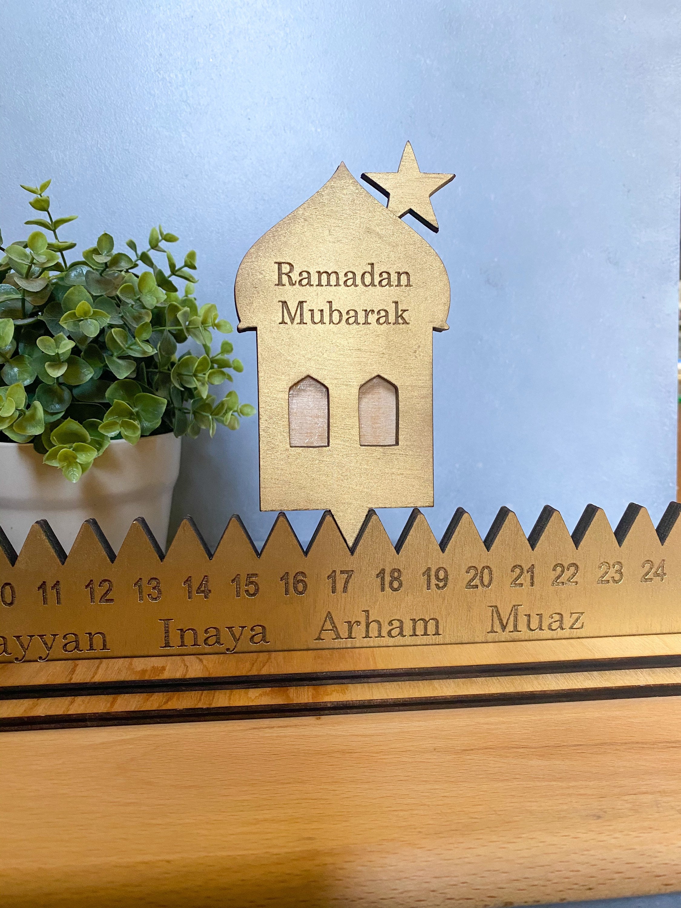 Ramadan Advent Calendar Ramadan Decor Ramadan Decoration Muslim