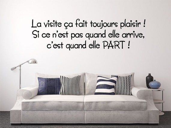 wall text sticker wall sticker decal french decoration living | etsy