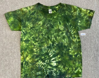 Kids Small Green Crunchy Tie Dye Shirt