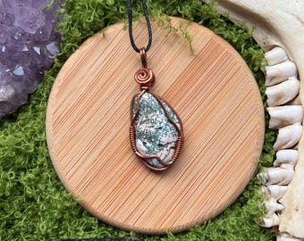 Tree Agate Wire Wrap Pendant