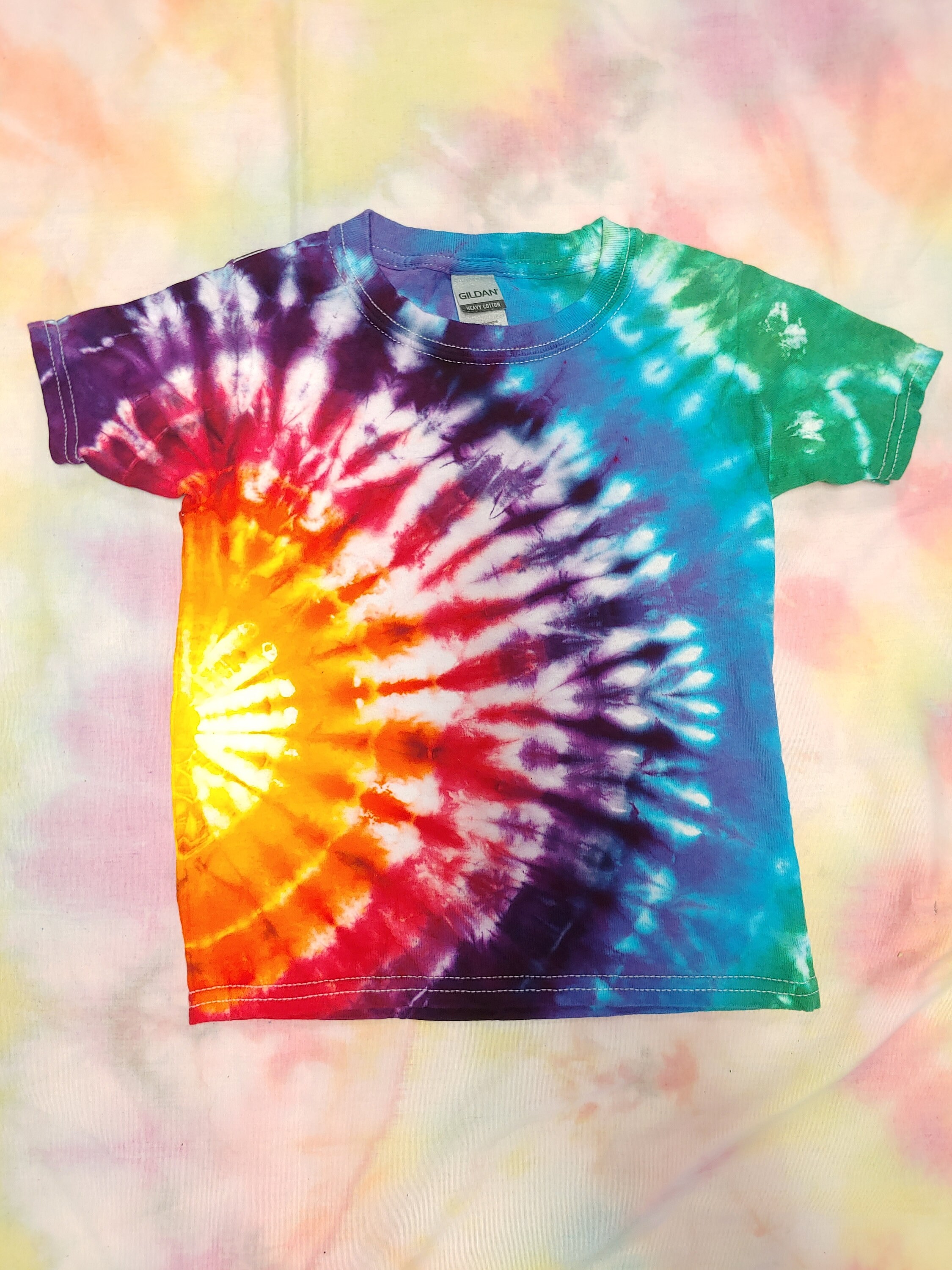 Rainbow Burst Tie Dye Shirt 4T Etsy